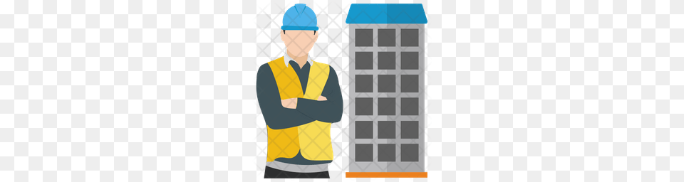Premium Builder Icon Download, Clothing, Vest, Hardhat, Helmet Png
