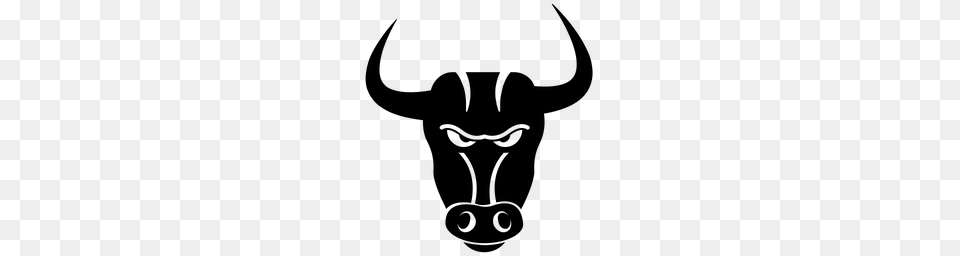 Premium Bull Icon Download, Gray Free Png