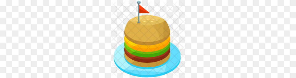 Premium Burger Icon Download, Birthday Cake, Food, Dessert, Cream Free Transparent Png