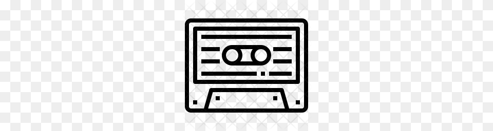 Premium Cassette Tape Icon, Home Decor, Pattern, Texture Png