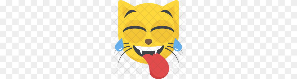 Premium Cat Emoji With Tongue Icon Download, Baby, Person, Face, Head Png Image