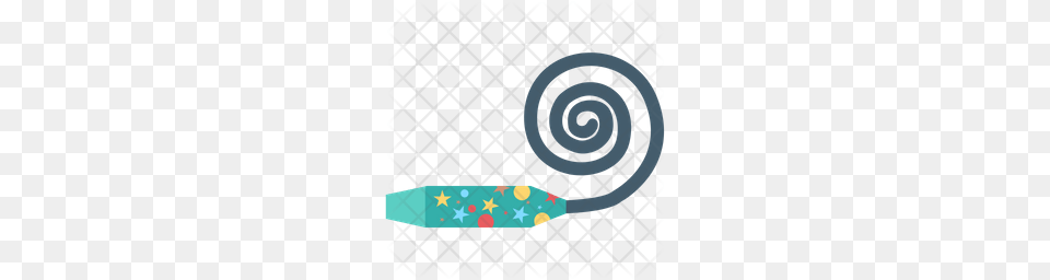 Premium Celebration Fun Horn Party Icon Download, Spiral, Coil Free Transparent Png