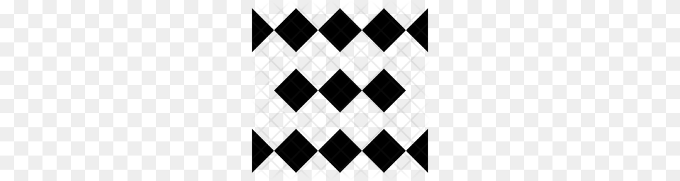 Premium Checkered Sign Icon Pattern, Texture Free Png Download