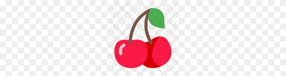 Premium Cherry Icon Download, Food, Fruit, Plant, Produce Free Transparent Png