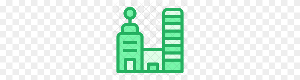 Premium City Building Icon Download, Green, Blackboard, Text Png