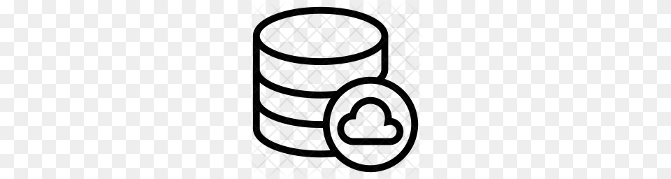 Premium Cloud Database Icon Download, Pattern, Texture Free Transparent Png