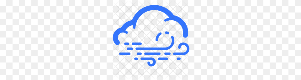 Premium Cloud With Wind Windy Overcast Weather Forecast Icon Free Transparent Png