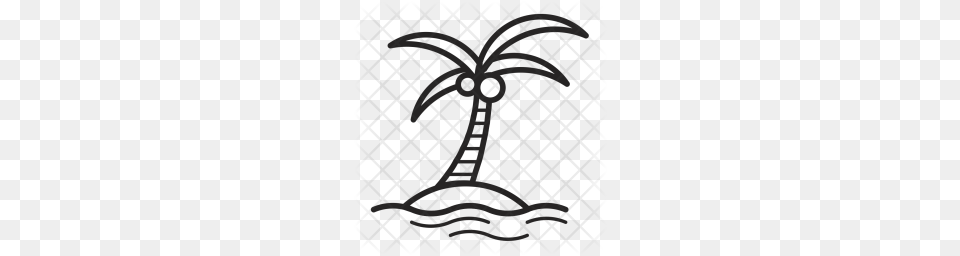 Premium Coconut Tree Vacation Holidays Travel Icon, Pattern, Plant, Potted Plant, Electronics Free Transparent Png