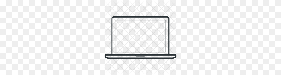Premium Computer Laptop Mac Office Screen Imac Icon Grille, Fence, Pattern Free Png Download