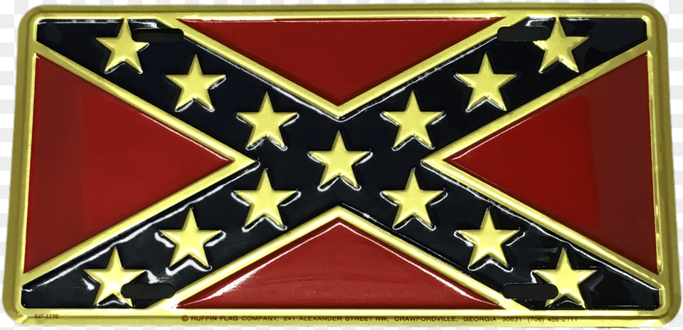 Premium Confederate Flag License Plate Dixieland, Symbol, Logo, Emblem Png