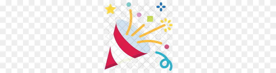 Premium Confetti Icon, Clothing, Hat, Dynamite, Weapon Free Png