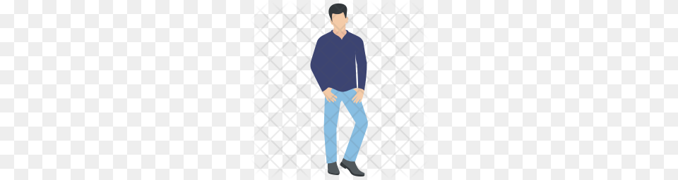 Premium Confident Guy Icon Clothing, Sleeve, Pants, Long Sleeve Free Png Download