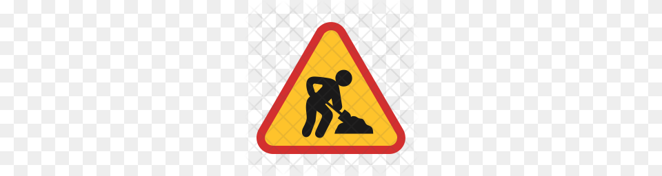 Premium Construction Sign Icon Download, Symbol, Road Sign Free Png