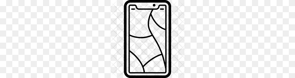Premium Cracked Screen Icon Download, Home Decor, Pattern Png