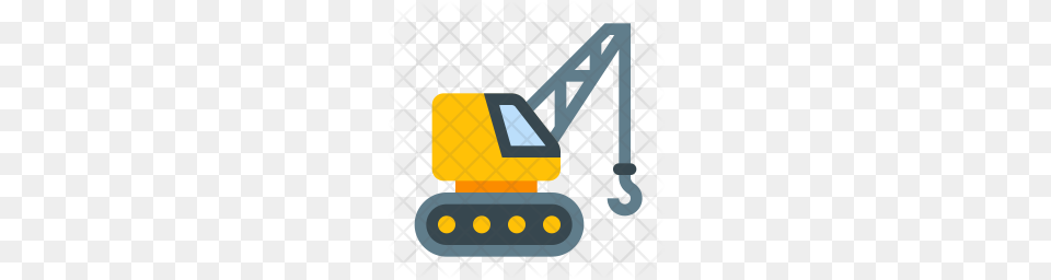 Premium Crane Icon Download, Construction, Construction Crane, Bulldozer, Machine Free Png