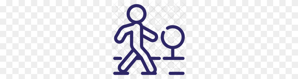 Premium Crosswalk Icon, Symbol, Text Free Png Download