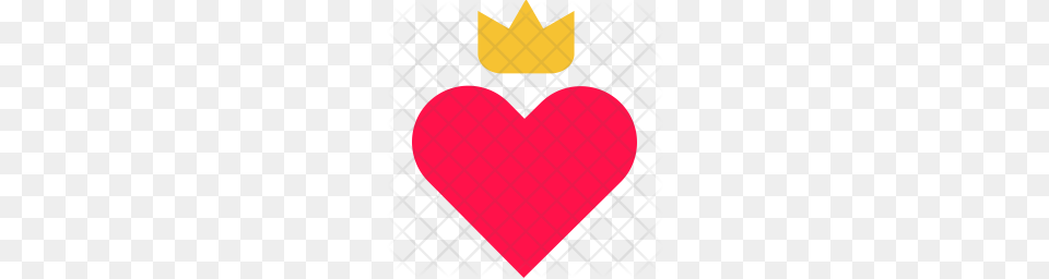 Premium Crown Icon Heart Free Png Download