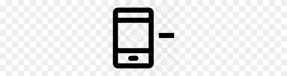 Premium Delete Smartphone Icon Download, Pattern, Home Decor Png Image