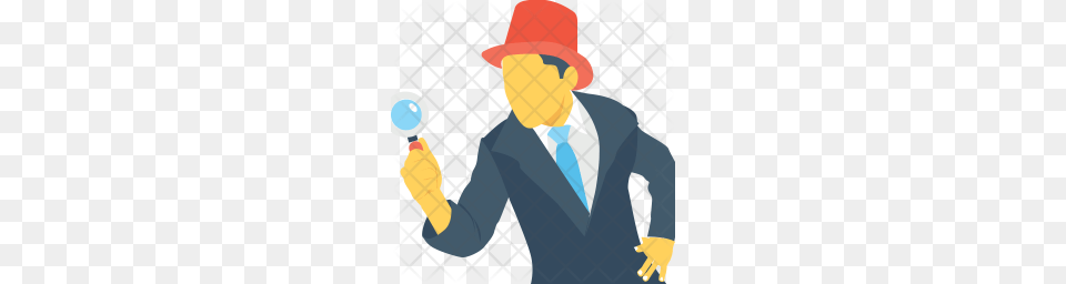 Premium Detective Icon Download, Person, People, Adult, Man Png