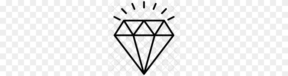 Premium Diamond Icon, Pattern Free Transparent Png