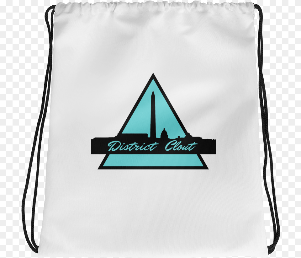 Premium District Clout Drawstring Bag Drawstring Bag, Triangle, Boat, Sailboat, Transportation Png Image