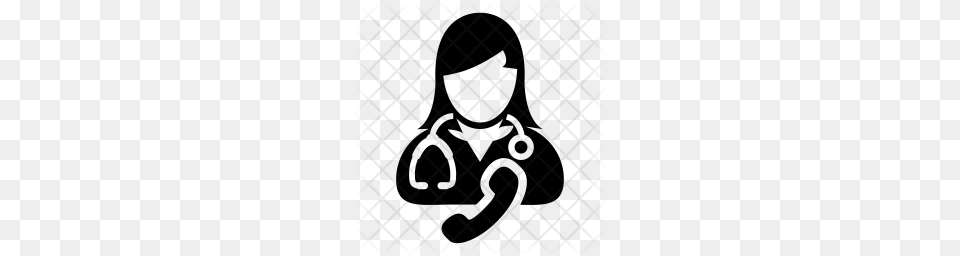 Premium Doctor On Call Icon Download, Pattern, Silhouette Png