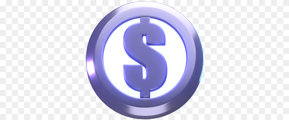 Premium Dollar Coin 3d Illustration Download In Obj Or Language, Symbol, Number, Text, Disk Png