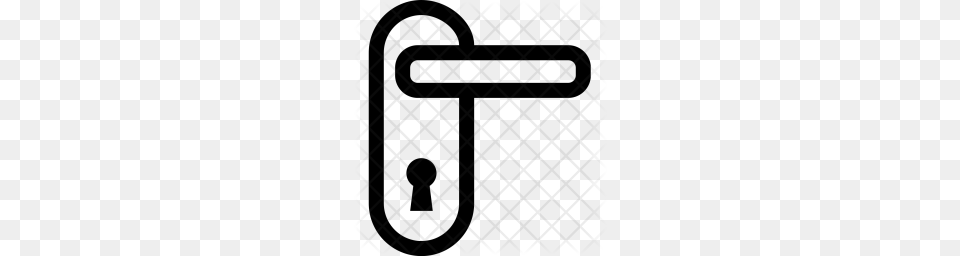 Premium Door Handle Tag Lock Safety Room Icon Download, Pattern, Texture, Home Decor Free Png