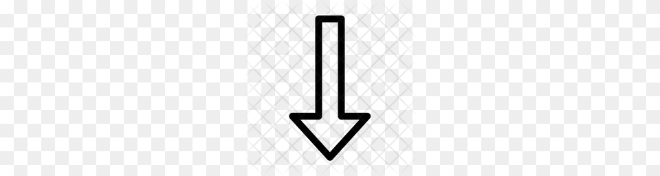 Premium Down Arrow Icon, Pattern, Texture Png Image