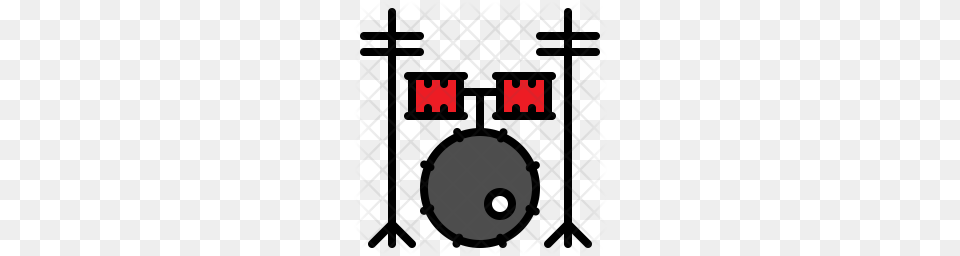 Premium Drum Set Icon Download, Smoke Pipe Png