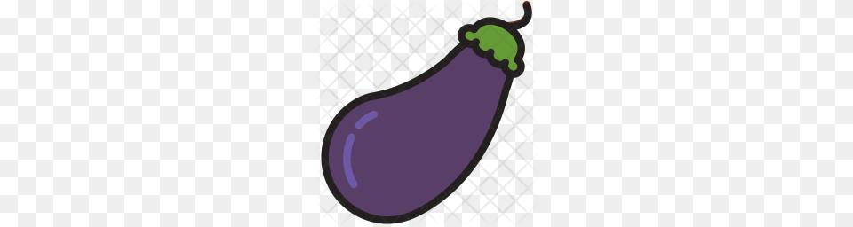 Premium Eggplant Icon Download, Food, Produce, Plant, Vegetable Png Image