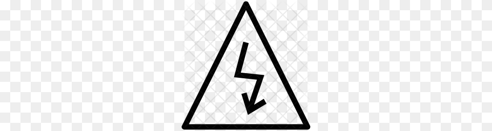 Premium Electric Shock Icon, Pattern Png Image