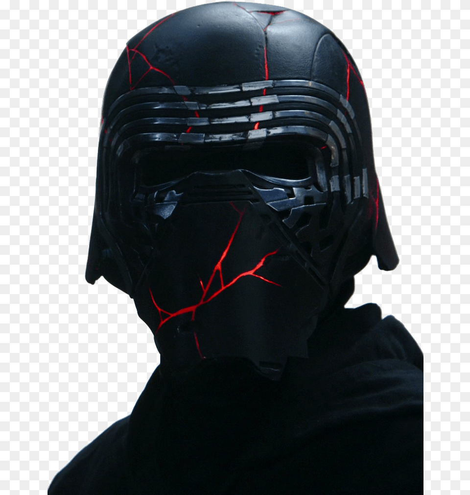 Premium Eras Canon Kylo Ren Broken Helmet, Adult, Male, Man, Person Png