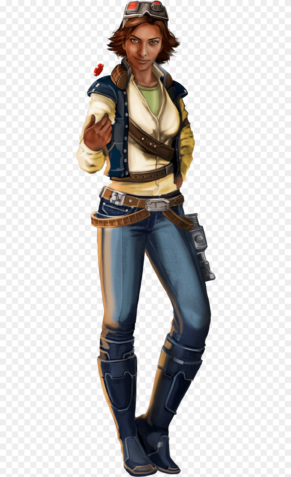 Premium Eras Legends Star Wars Rpg Smuggler, Clothing, Costume, Person, Female Free Png