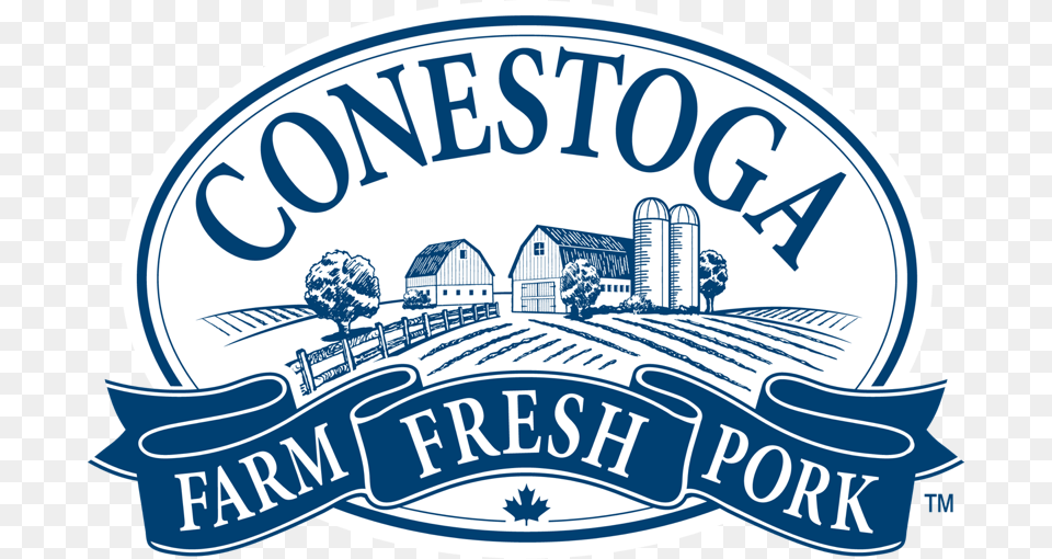 Premium Farm Fresh Pork From Our Families To Yours Conestoga Meats Logo, Architecture, Building, Factory, Outdoors Png