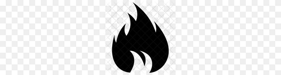 Premium Fire Icon Silhouette, Blackboard Free Png Download