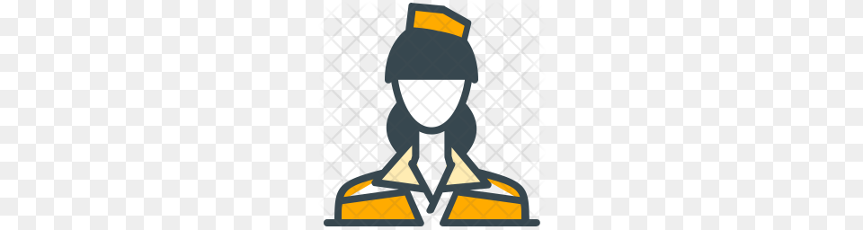 Premium Flight Attendant Icon, Cleaning, Clothing, Hood, Person Png Image