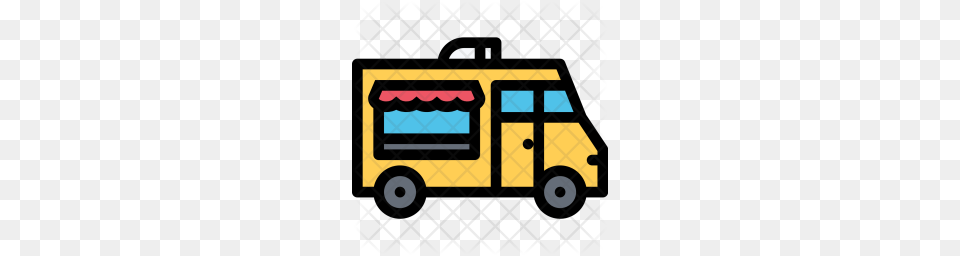 Premium Food Truck Vehicle Machine Transportation Transport, Bus, School Bus, Moving Van, Van Free Transparent Png