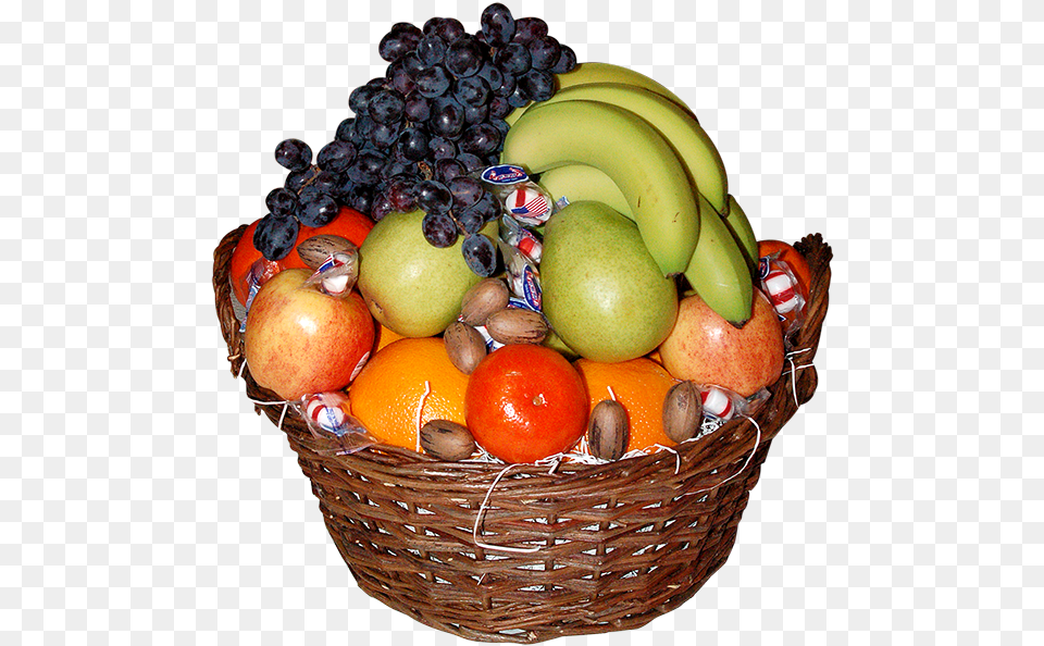 Premium Fruit Basket Fruit Basket Produce, Plant, Food, Citrus Fruit Free Transparent Png