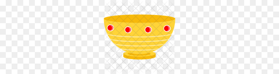 Premium Gold Bowl Icon Download, Soup Bowl, Pottery, Dynamite, Weapon Png Image