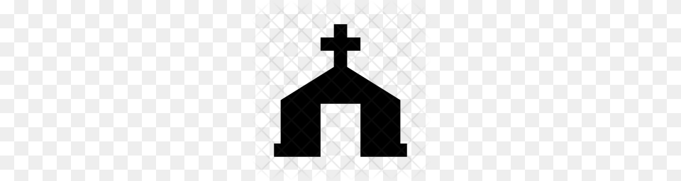 Premium Grave Tomb Icon, Silhouette, Pattern Free Transparent Png