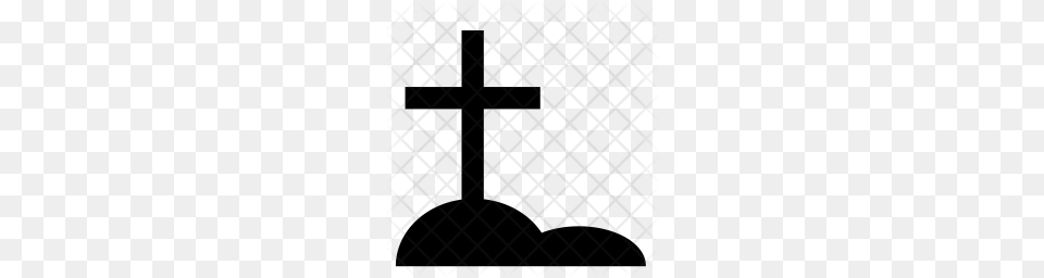 Premium Graveyard Icon Cross, Symbol, People, Person Free Png Download