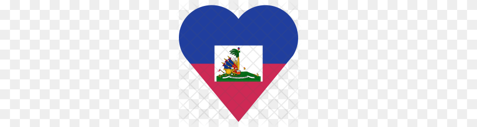 Premium Haiti Icon Download, Art, Graphics, Heart Png
