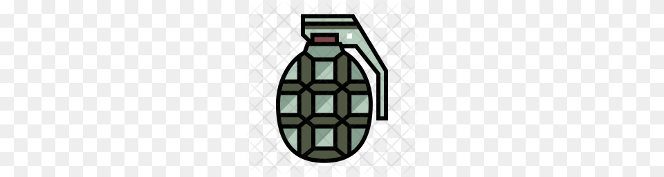Premium Hand Grenade Icon Download, Ammunition, Weapon, Bomb Png Image