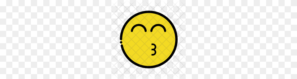 Premium Heart Eye Emoji Icon, Disk, Symbol Free Png Download