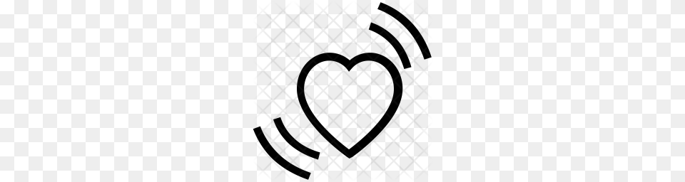 Premium Heart Waves Icon Download, Pattern Free Transparent Png
