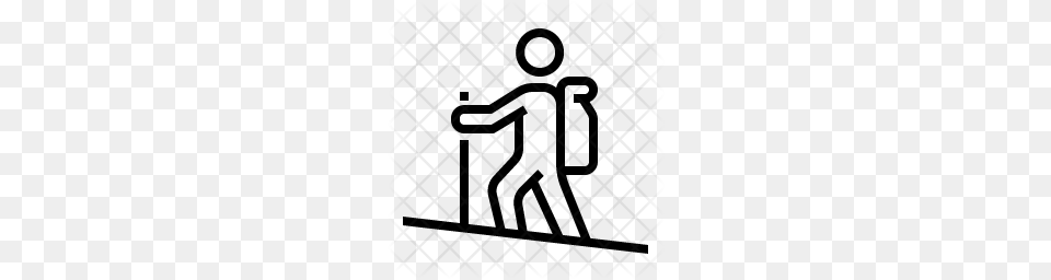 Premium Hiker Icon, Pattern, People, Person Png Image