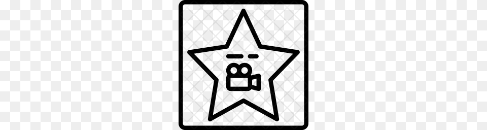 Premium Hollywood Star Icon Pattern, Texture, Home Decor Free Png Download