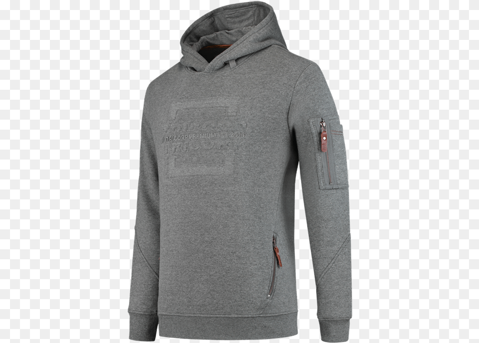 Premium Hooded Sweater With Logo Sweater, Clothing, Fleece, Hoodie, Knitwear Free Png