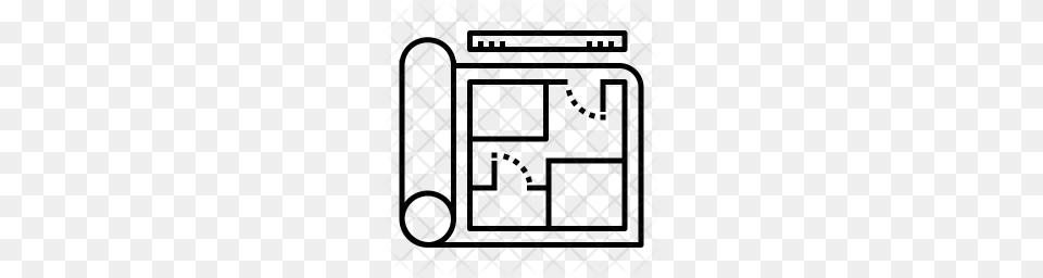 Premium House Blueprint Icon Download, Home Decor, Rug, Pattern Png Image